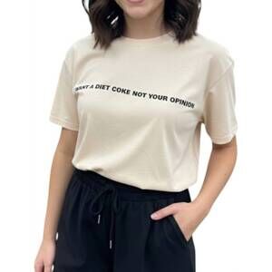 NEW PANACHE APPAREL diet coke tee in beige